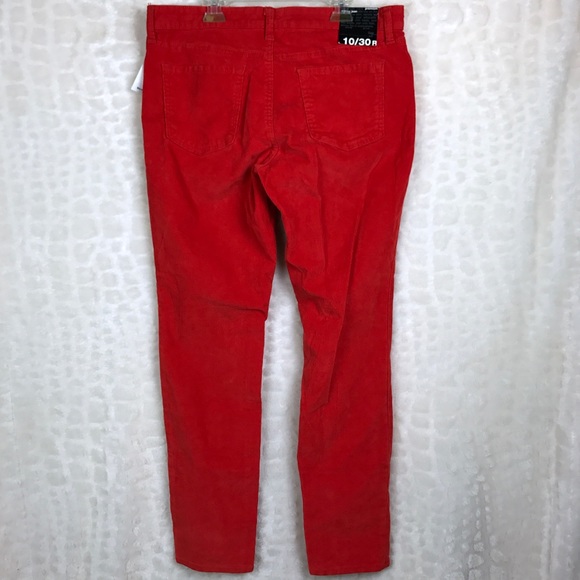 Gap Orange Red Premium Skinny Cords Pants 10 *Read - Picture 4 of 8
